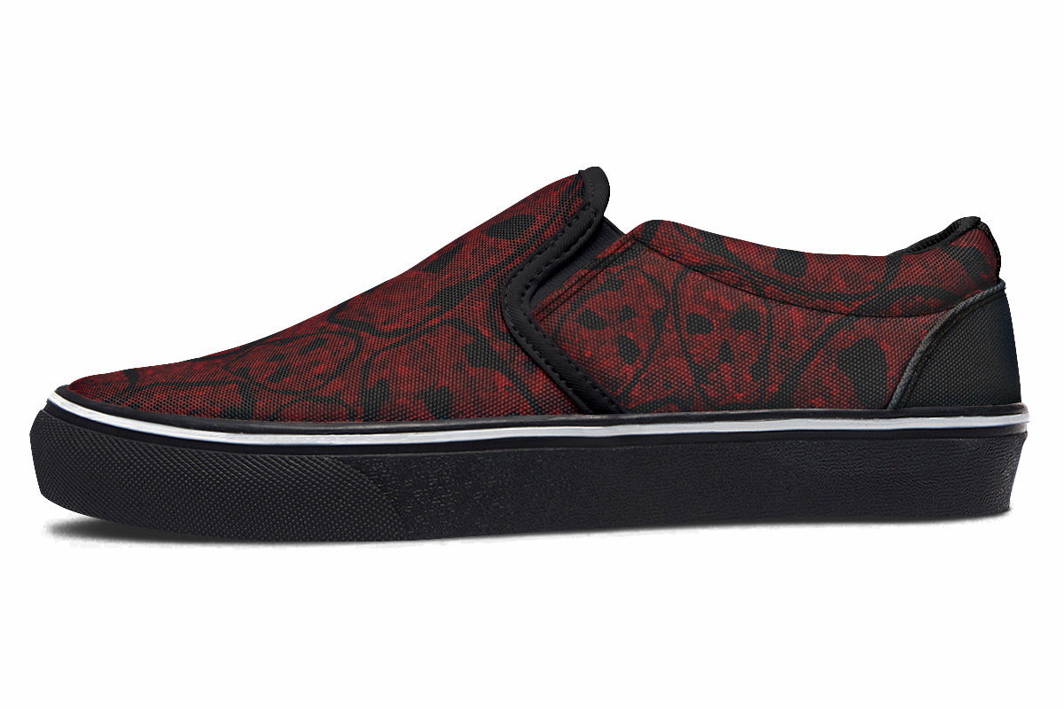 ANTIBrand Sanguine Haze Skulls Slip-On Shoes