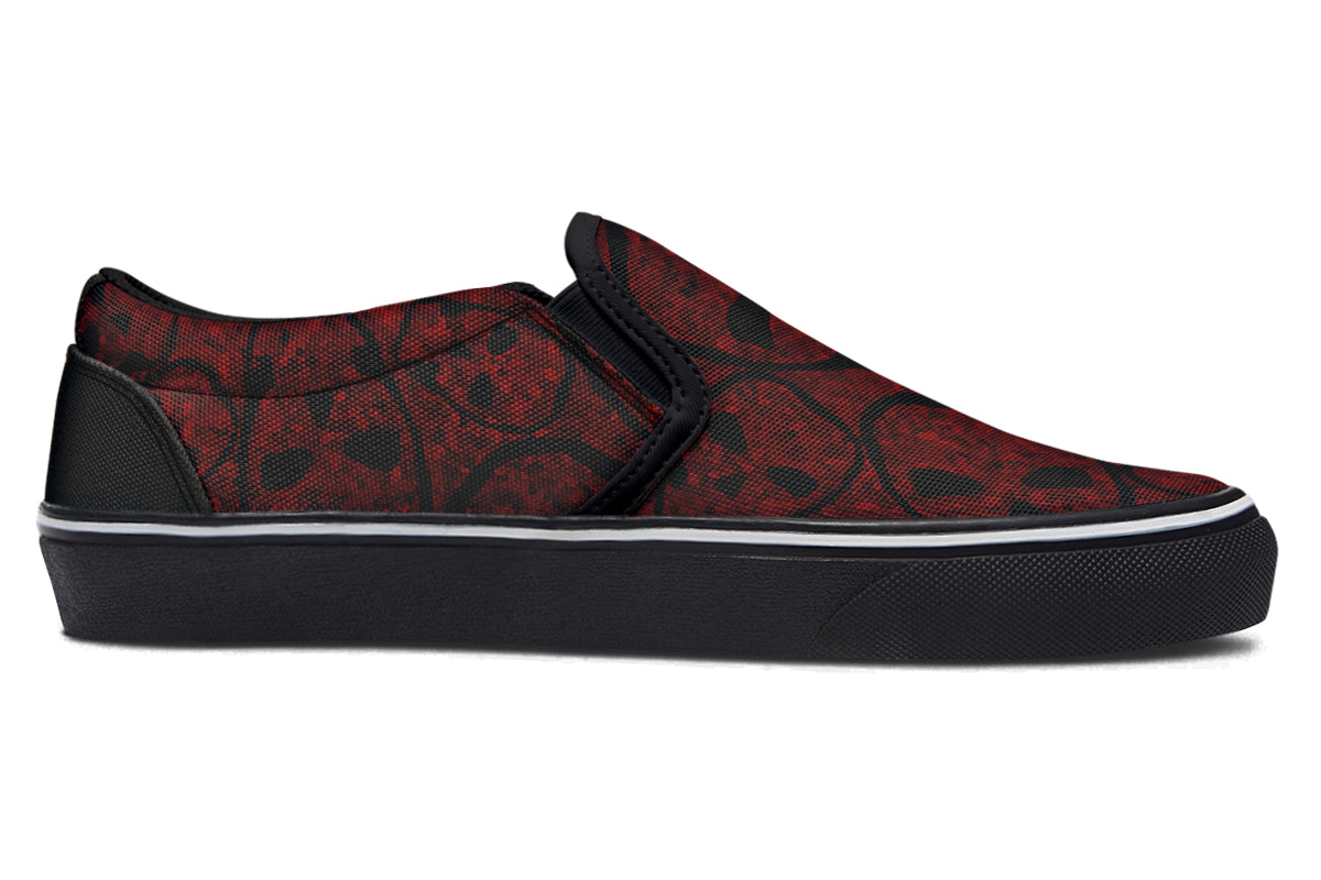 ANTIBrand Sanguine Haze Skulls Slip-On Shoes