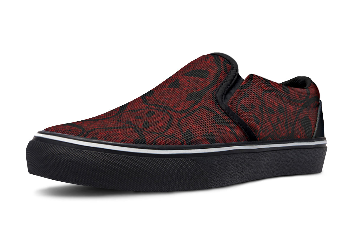 ANTIBrand Sanguine Haze Skulls Slip-On Shoes
