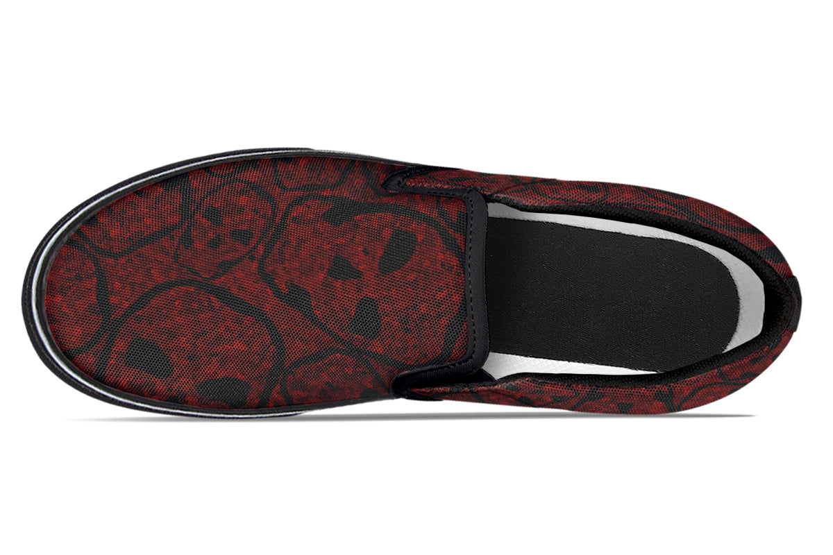 ANTIBrand Sanguine Haze Skulls Slip-On Shoes