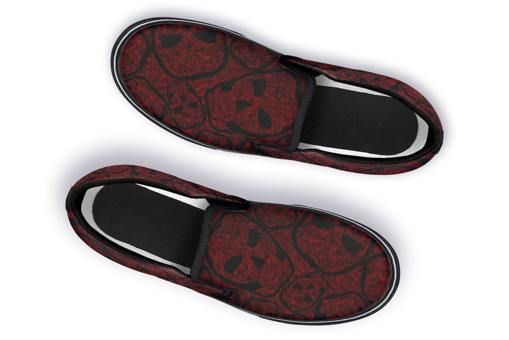 ANTIBrand Sanguine Haze Skulls Slip-On Shoes