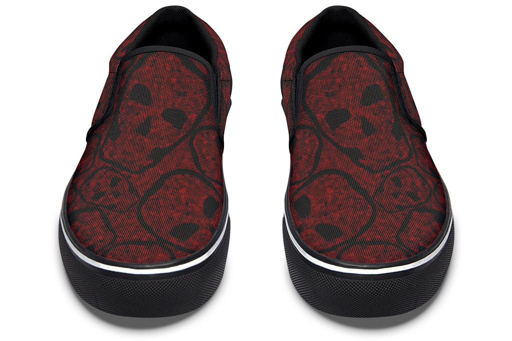 ANTIBrand Sanguine Haze Skulls Slip-On Shoes