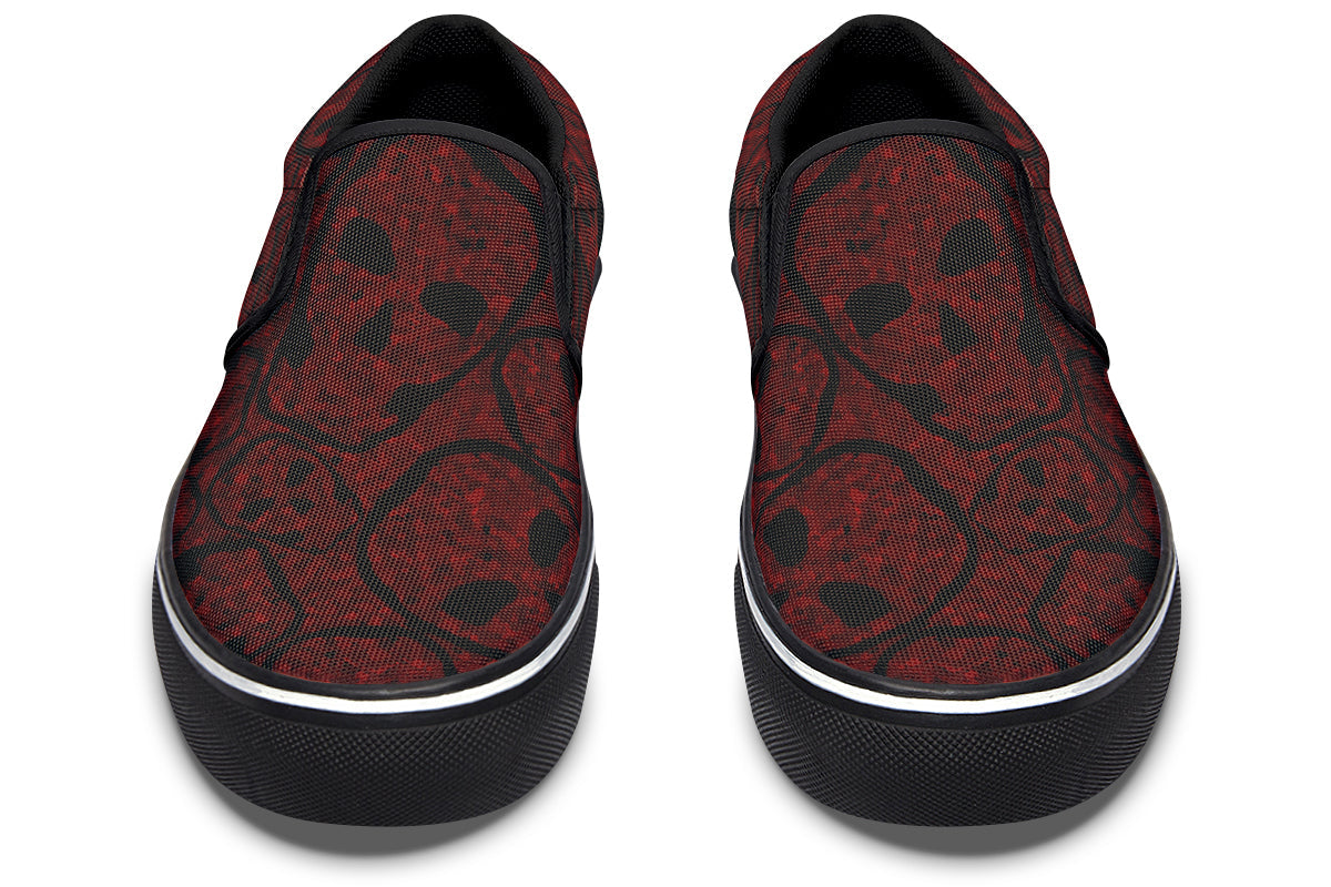 ANTIBrand Sanguine Haze Skulls Slip-On Shoes