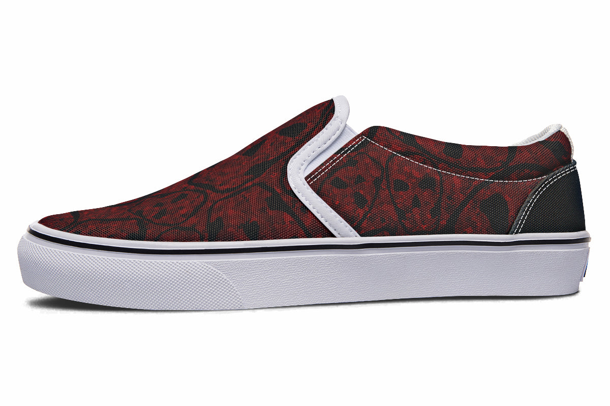 ANTIBrand Sanguine Haze Skulls Slip-On Shoes