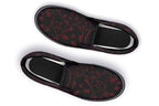 ANTIBrand Gothic Attitude The Tumbling Purple Skulls Slip-On Shoes
