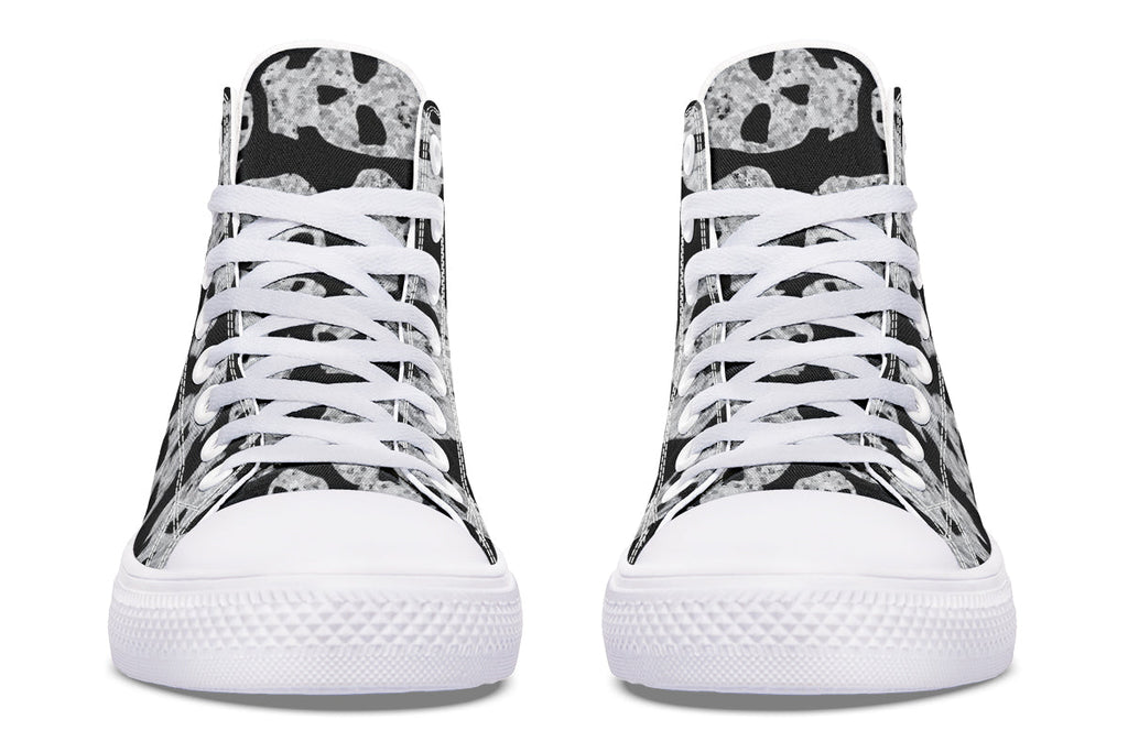 ANTIBrand – Ashes to Ashes High Tops – Skull Print