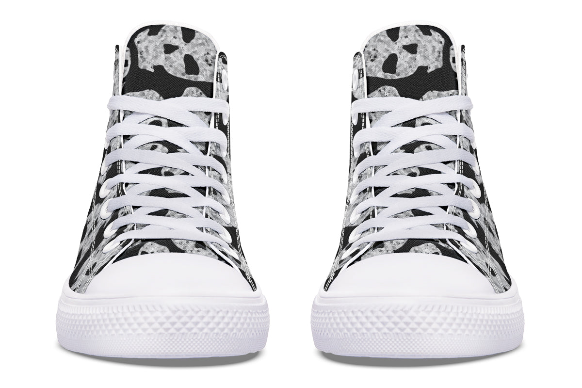 ANTIBrand – Ashes to Ashes High Tops – Skull Print