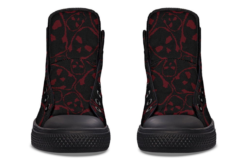ANTIBrand – The Tumbling Blood Skulls High Tops – Black