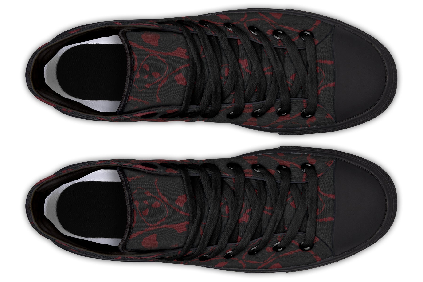 ANTIBrand – The Tumbling Blood Skulls High Tops – Black