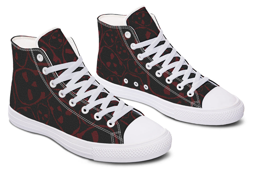 ANTIBrand – The Tumbling Blood Skulls High Tops – Black