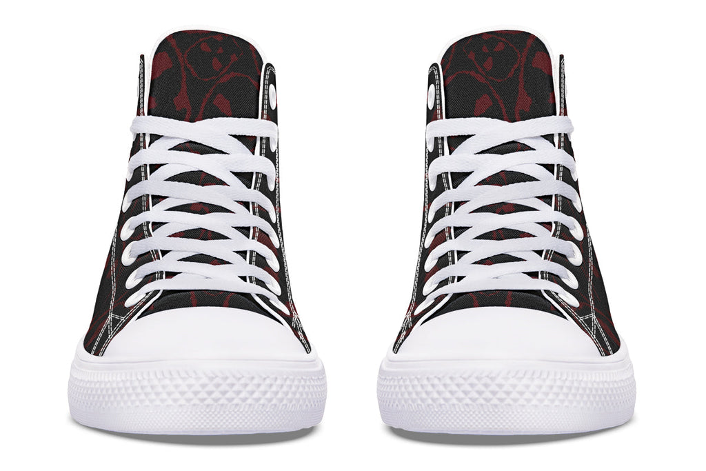 ANTIBrand – The Tumbling Blood Skulls High Tops – Black