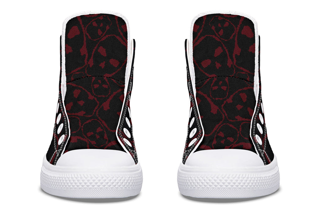 ANTIBrand – The Tumbling Blood Skulls High Tops – Black