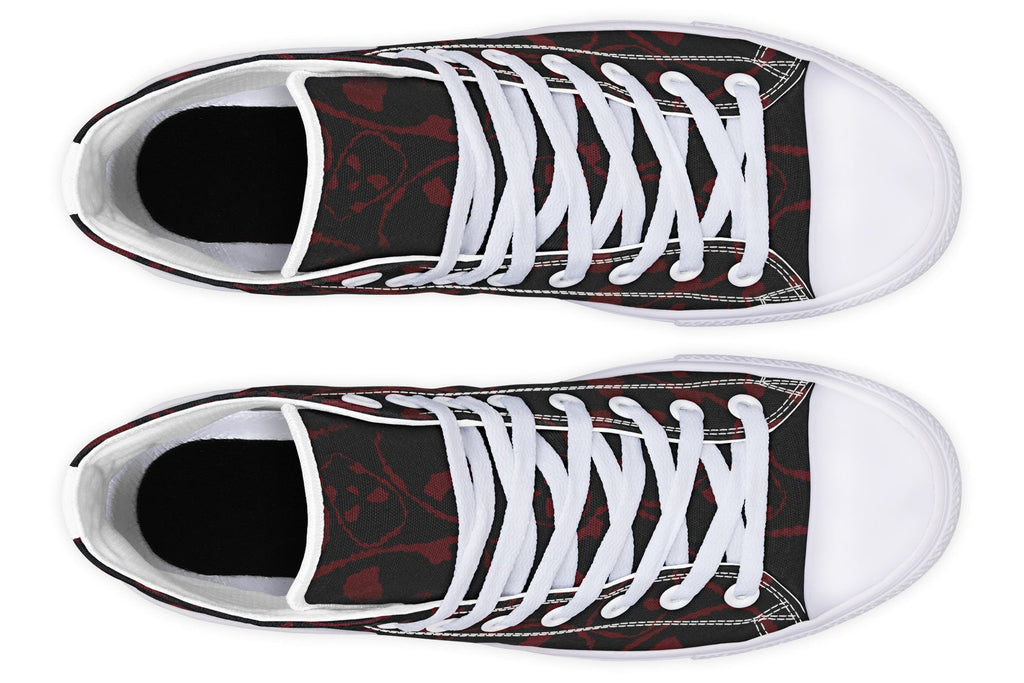 ANTIBrand – The Tumbling Blood Skulls High Tops – Black