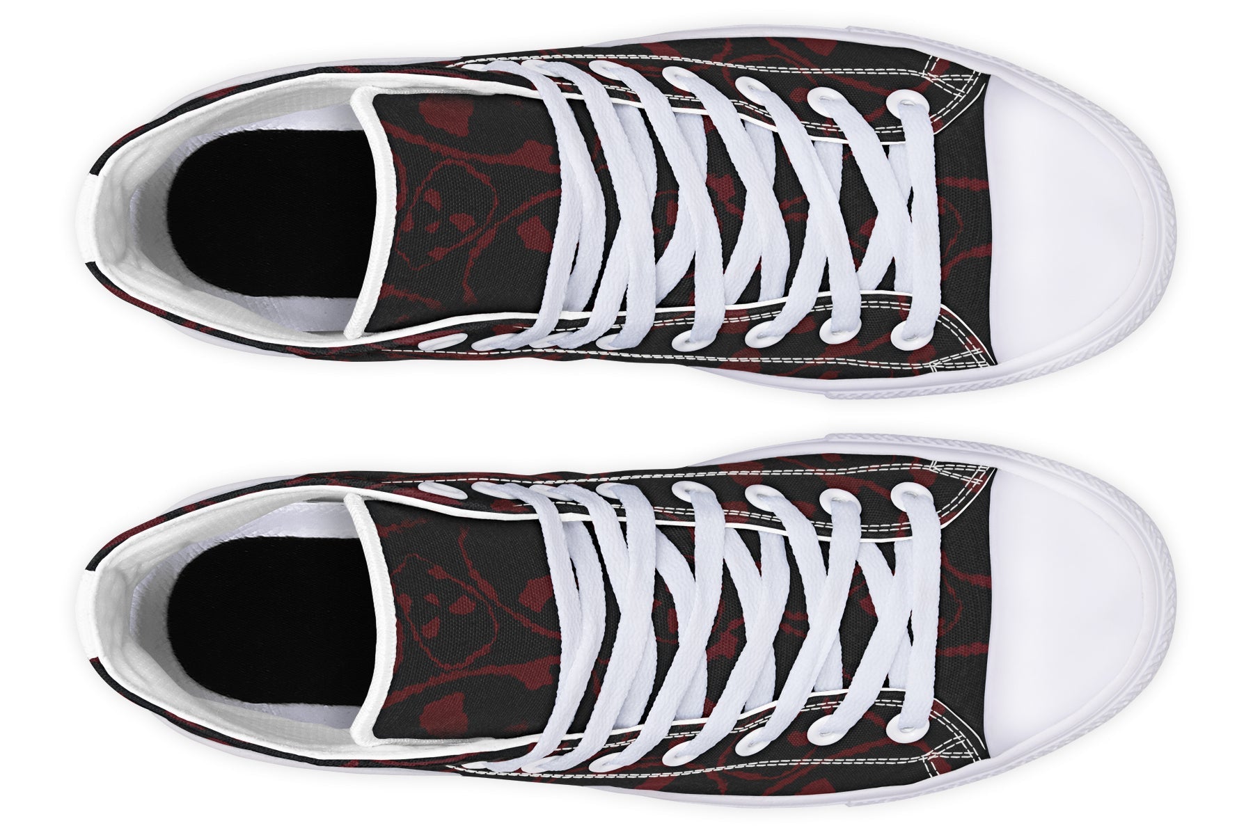 ANTIBrand – The Tumbling Blood Skulls High Tops – Black