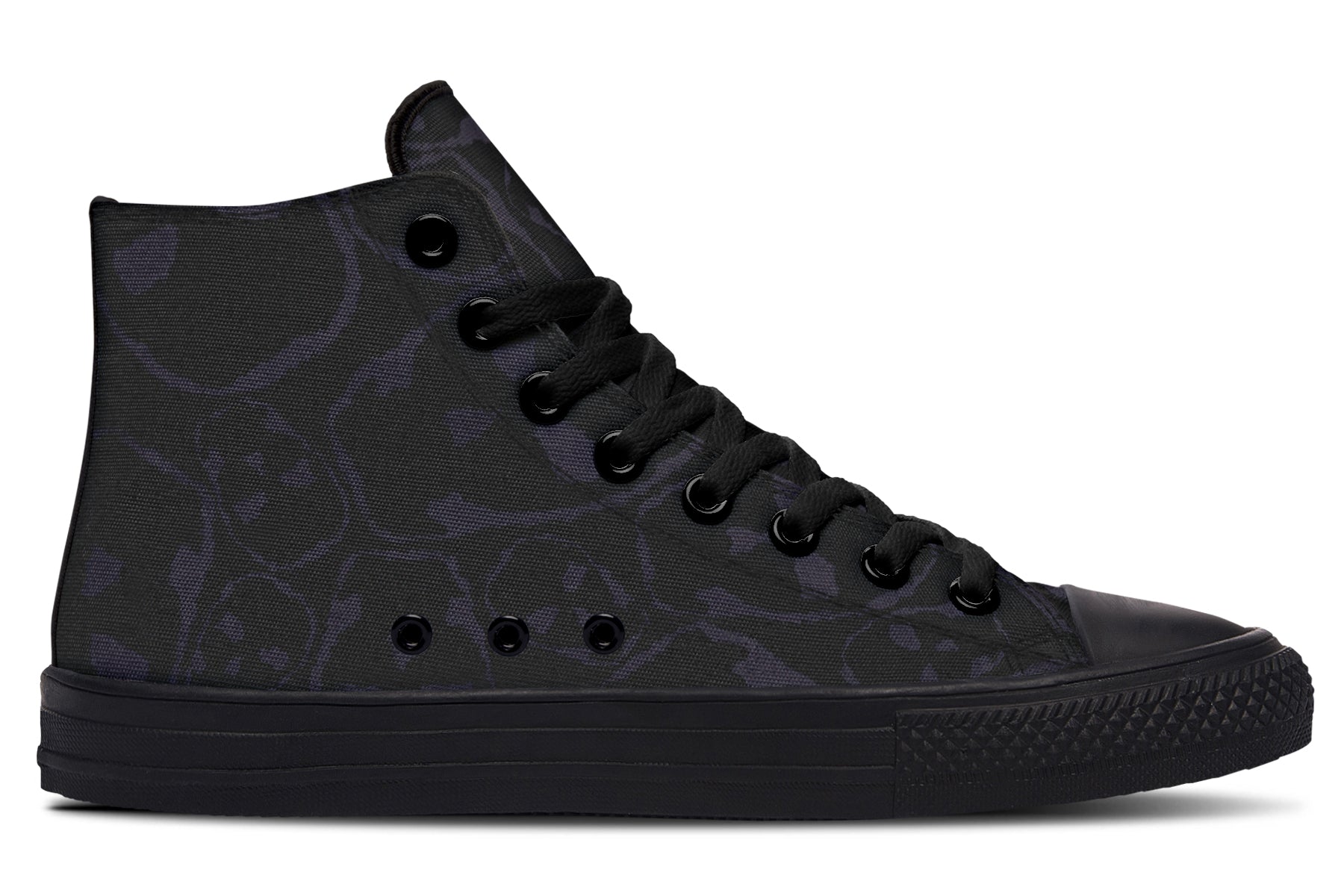 ANTIBrand – The Tumbling Skulls of Darkness High Tops – Black