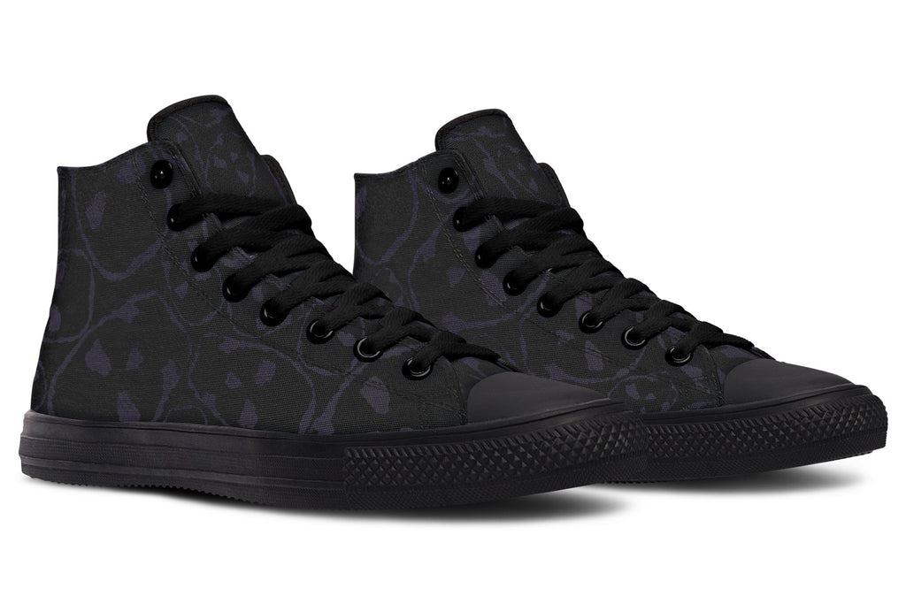 ANTIBrand – The Tumbling Skulls of Darkness High Tops – Black