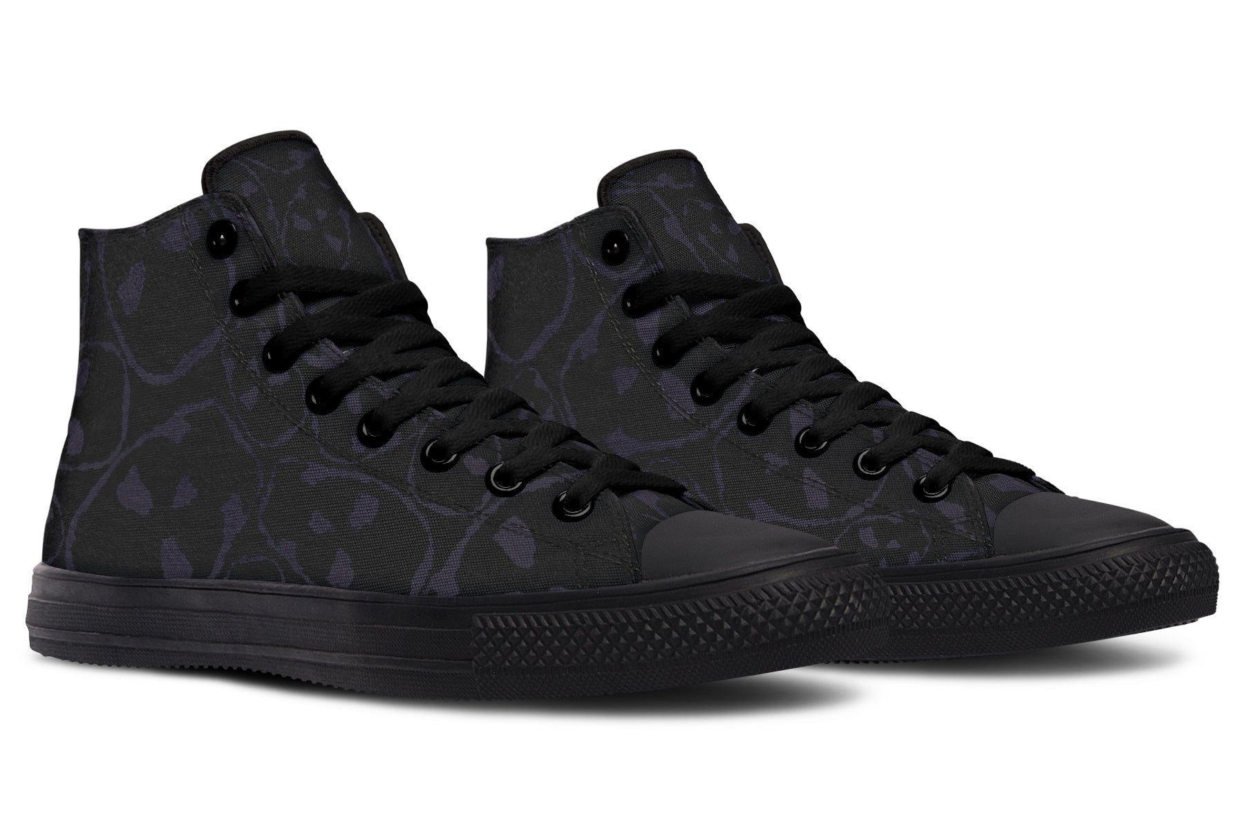 ANTIBrand – The Tumbling Skulls of Darkness High Tops – Black