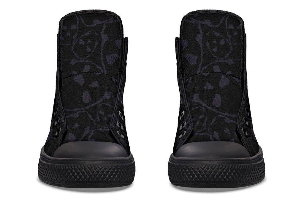 ANTIBrand – The Tumbling Skulls of Darkness High Tops – Black