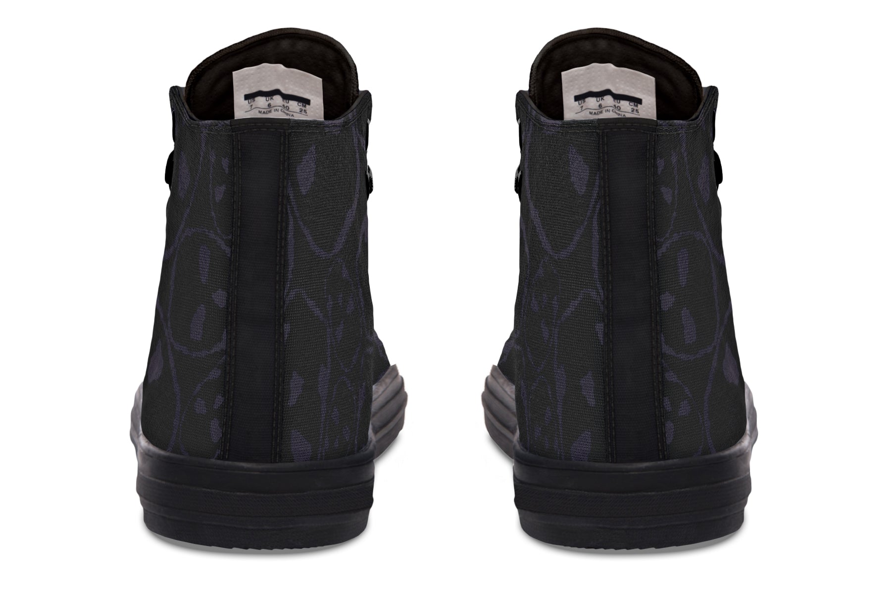 ANTIBrand – The Tumbling Skulls of Darkness High Tops – Black