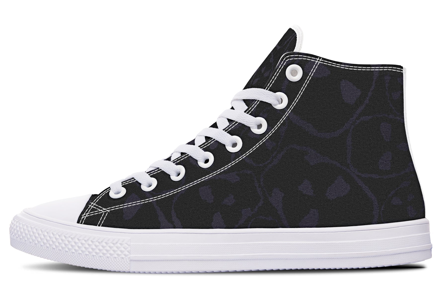 ANTIBrand – The Tumbling Skulls of Darkness High Tops – Black