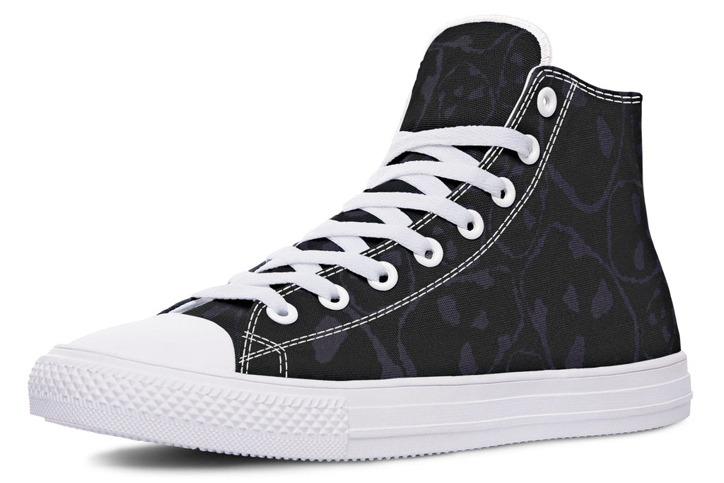 ANTIBrand – The Tumbling Skulls of Darkness High Tops – Black