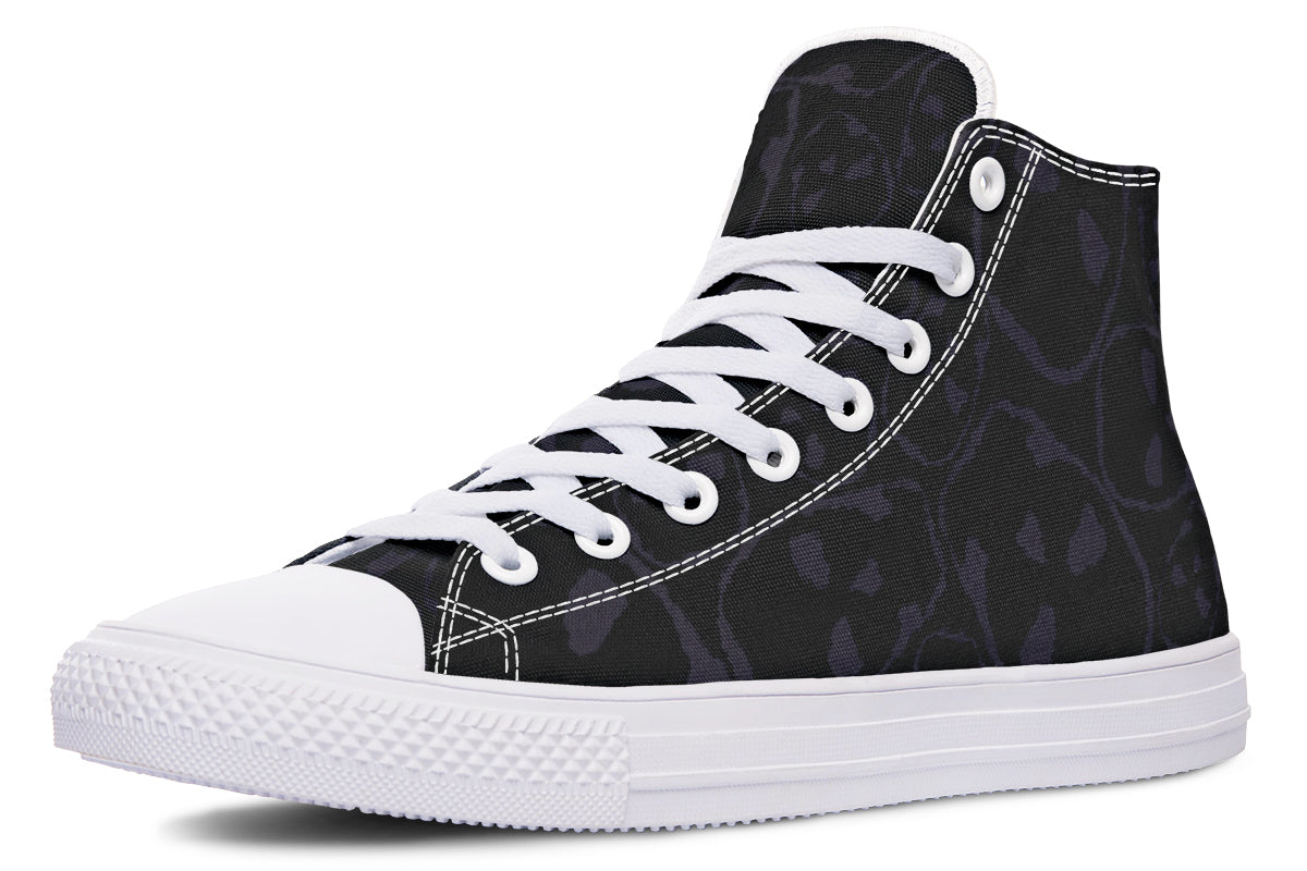 ANTIBrand – The Tumbling Skulls of Darkness High Tops – Black