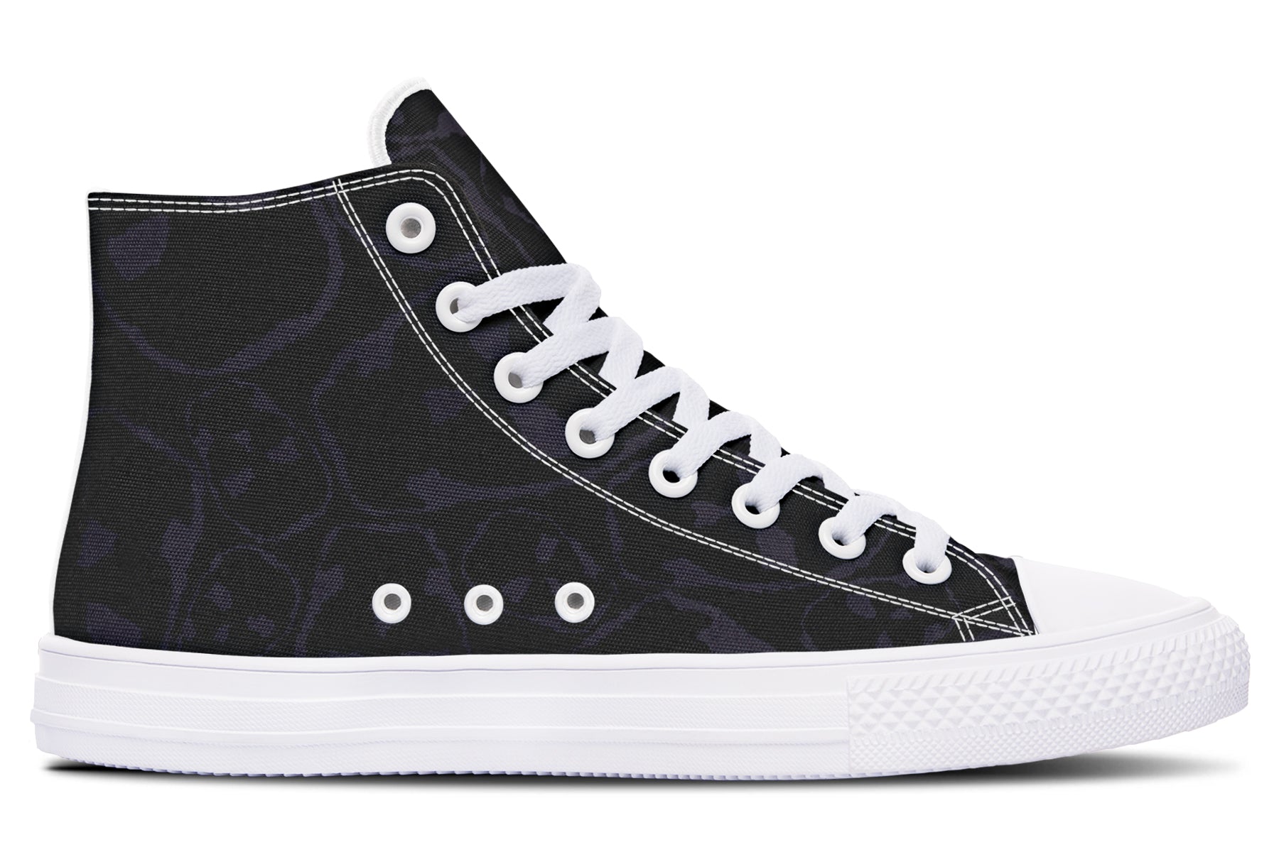 ANTIBrand – The Tumbling Skulls of Darkness High Tops – Black