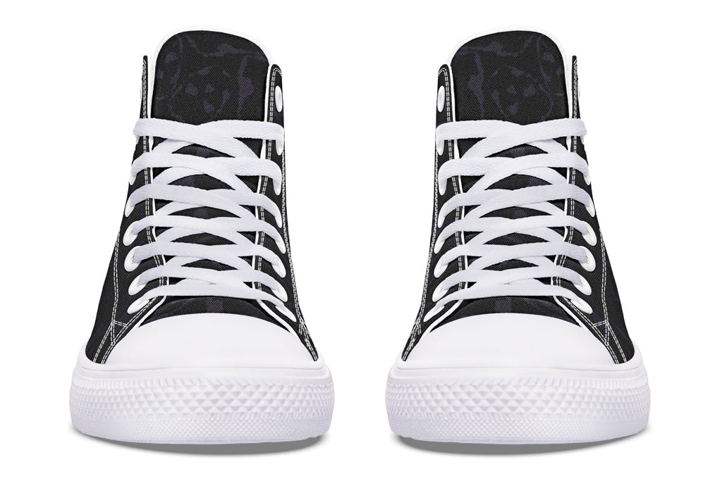 ANTIBrand – The Tumbling Skulls of Darkness High Tops – Black