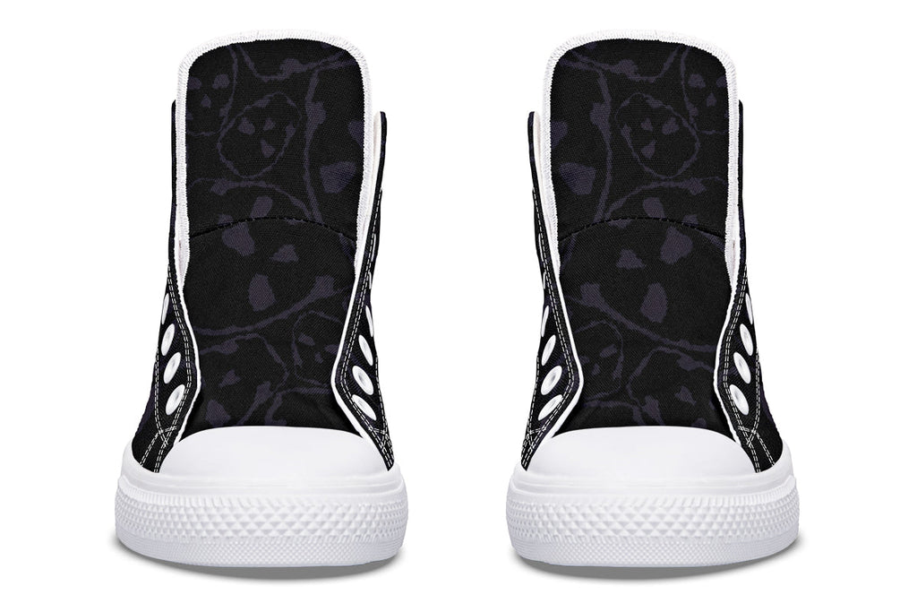 ANTIBrand – The Tumbling Skulls of Darkness High Tops – Black