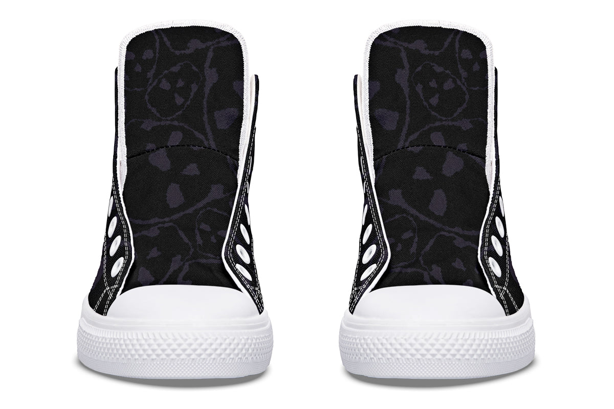 ANTIBrand – The Tumbling Skulls of Darkness High Tops – Black