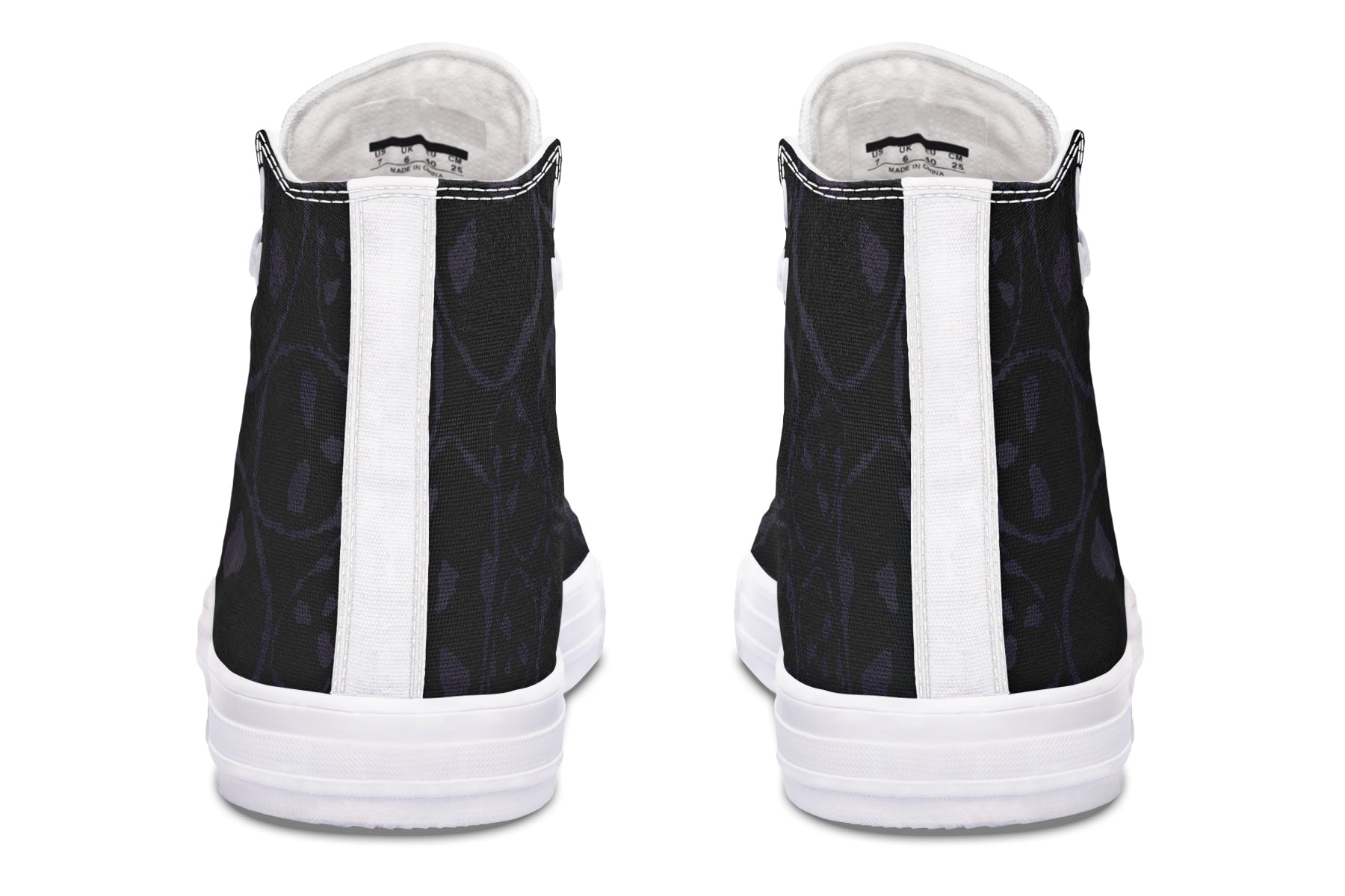 ANTIBrand – The Tumbling Skulls of Darkness High Tops – Black