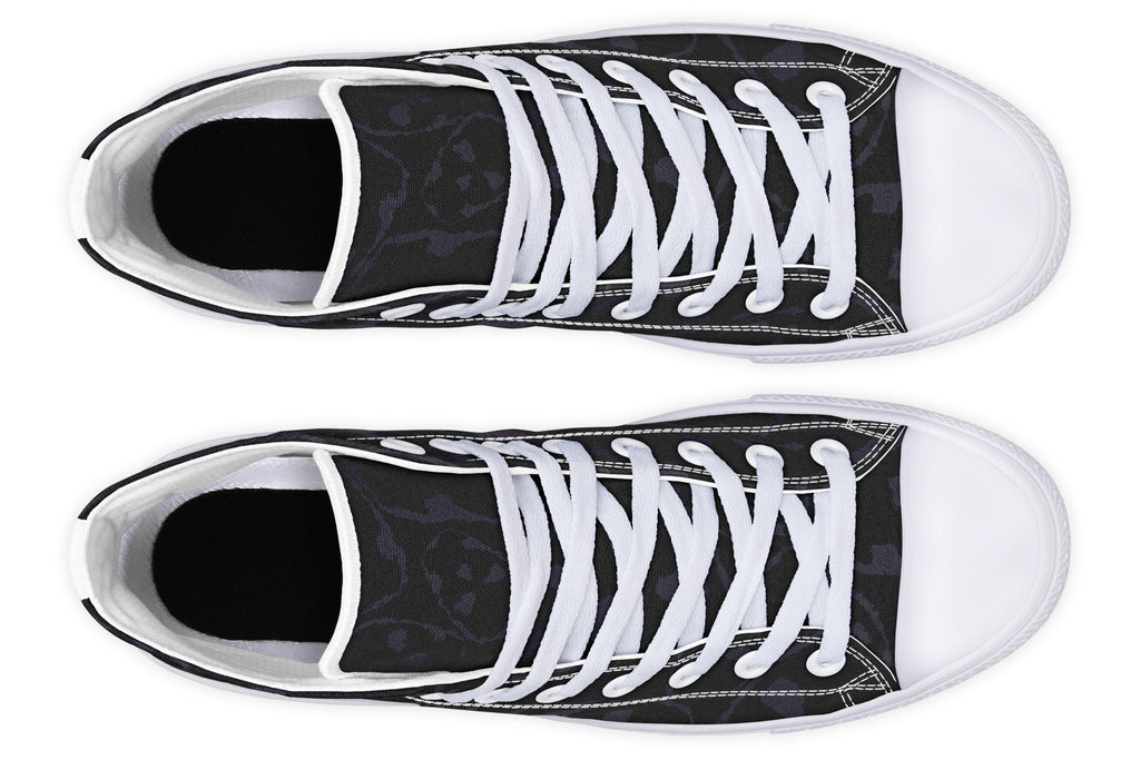 ANTIBrand – The Tumbling Skulls of Darkness High Tops – Black