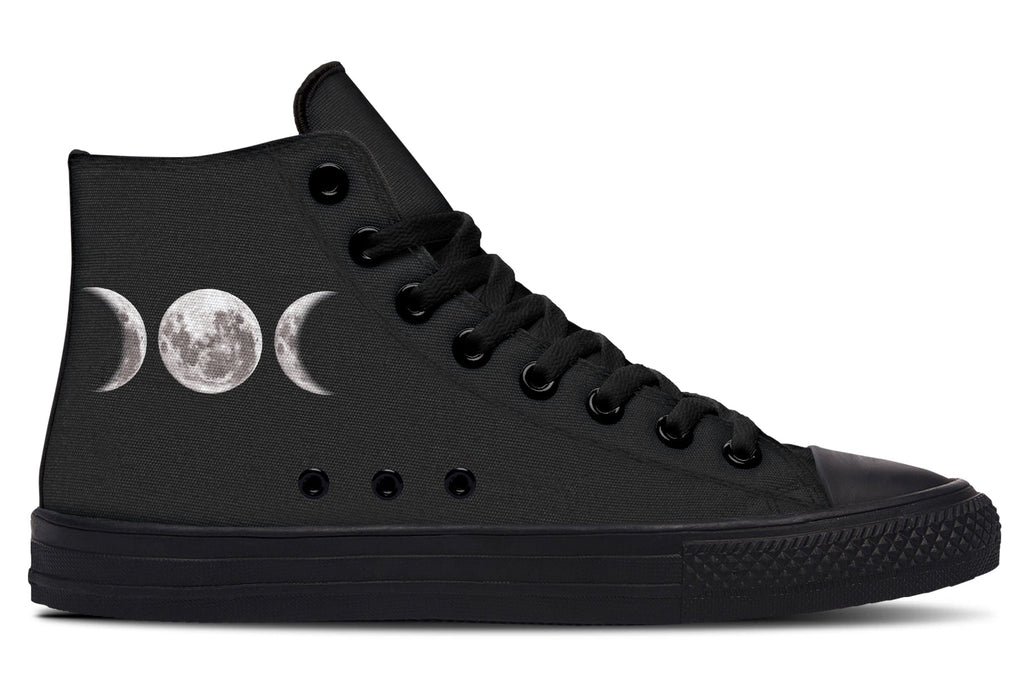ANTIBrand – Triple Goddess Moon Phases High Tops – Black