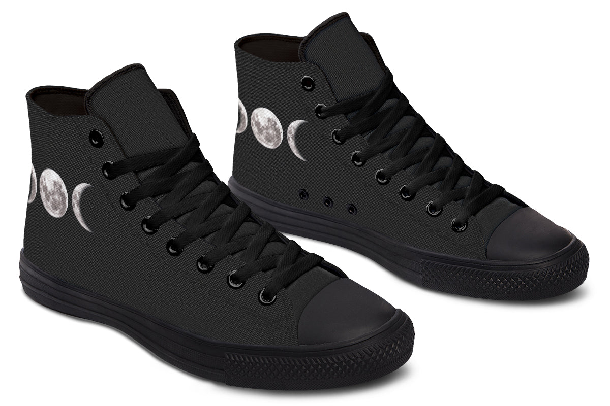 ANTIBrand – Triple Goddess Moon Phases High Tops – Black
