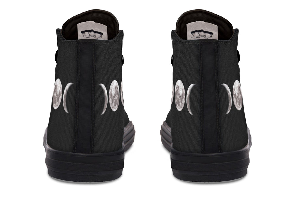 ANTIBrand – Triple Goddess Moon Phases High Tops – Black