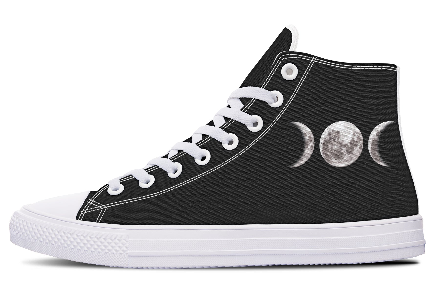ANTIBrand – Triple Goddess Moon Phases High Tops – Black
