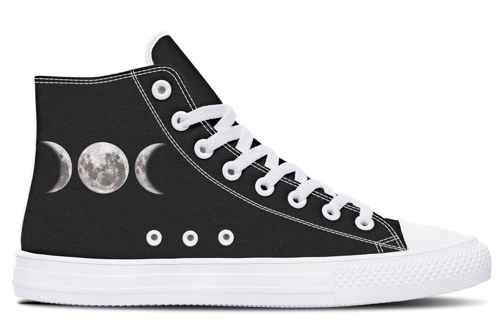 ANTIBrand – Triple Goddess Moon Phases High Tops – Black