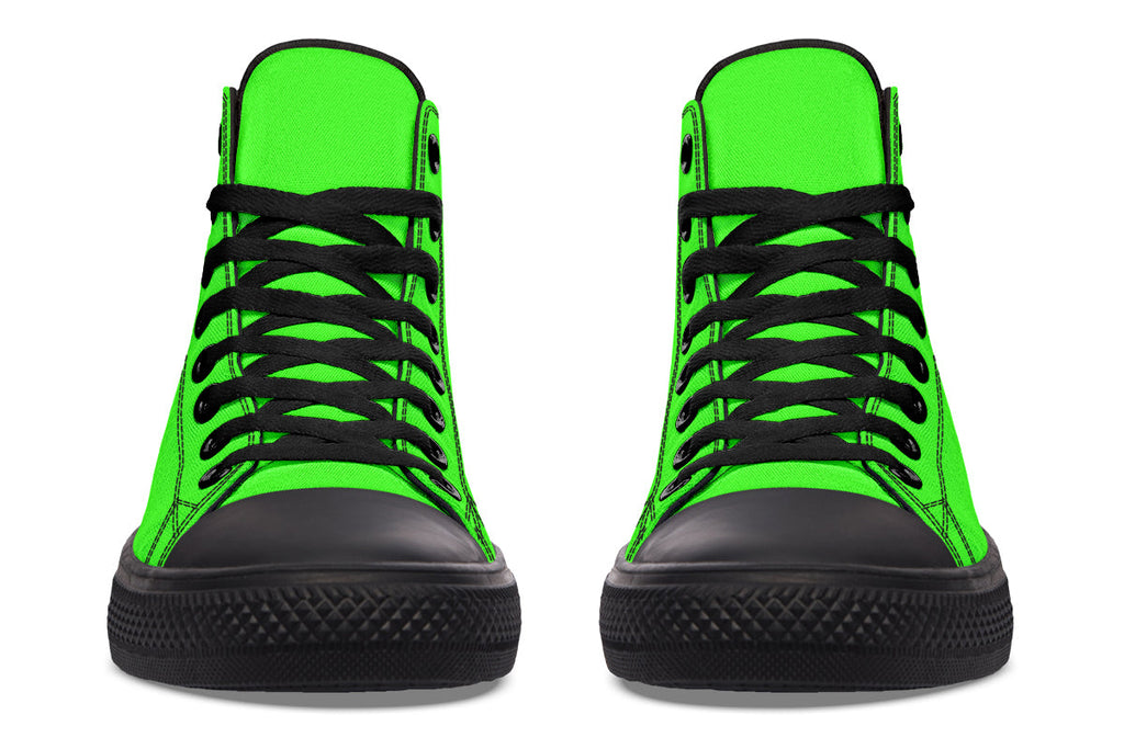 ANTIBrand – Neon Green Drama Queen High Tops