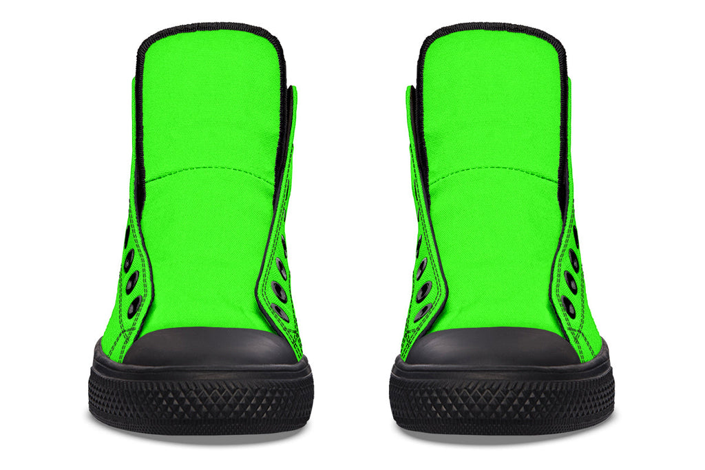 ANTIBrand – Neon Green Drama Queen High Tops
