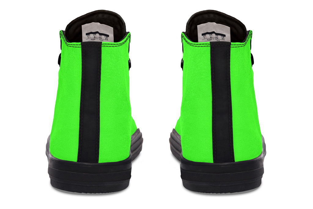 ANTIBrand – Neon Green Drama Queen High Tops