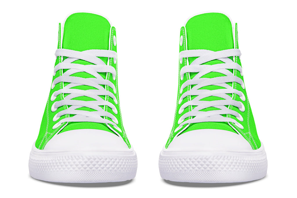 ANTIBrand – Neon Green Drama Queen High Tops