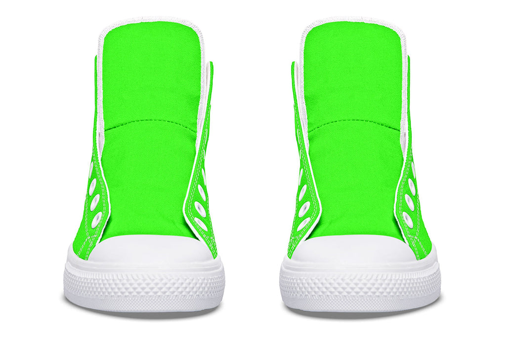 ANTIBrand – Neon Green Drama Queen High Tops