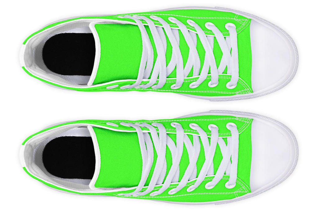 ANTIBrand – Neon Green Drama Queen High Tops