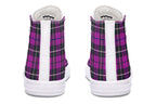 Pink Tartan Canvas High Top Shoes | ANTIBrand