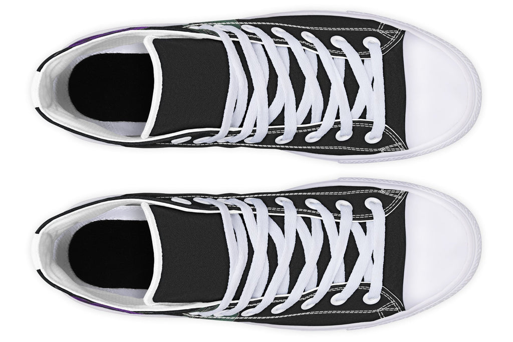 ANTIBrand – Rose Painting Purple High Tops