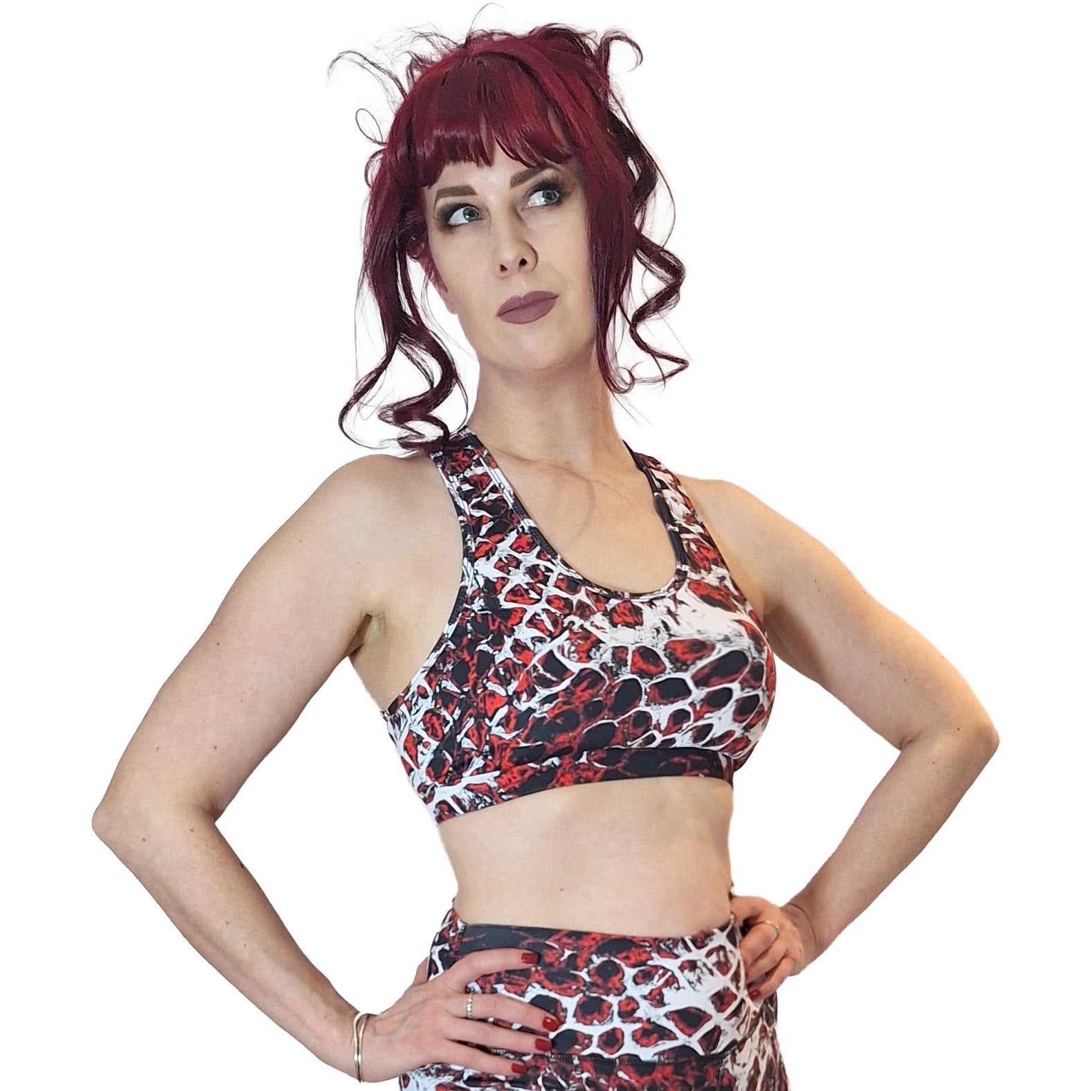 ANTIBrand Activewear Basilisk Skin Gym Crop Top