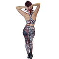 ANTIBrand Alternative Activewear Gym Leggings in Red White and Black Basilisk Skin Print