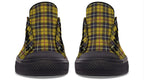 Yellow Tartan Canvas Low Top Trainers | ANTIBrand