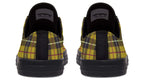 Yellow Tartan Canvas Low Top Trainers | ANTIBrand