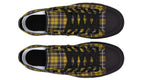 Yellow Tartan Canvas Low Top Trainers | ANTIBrand